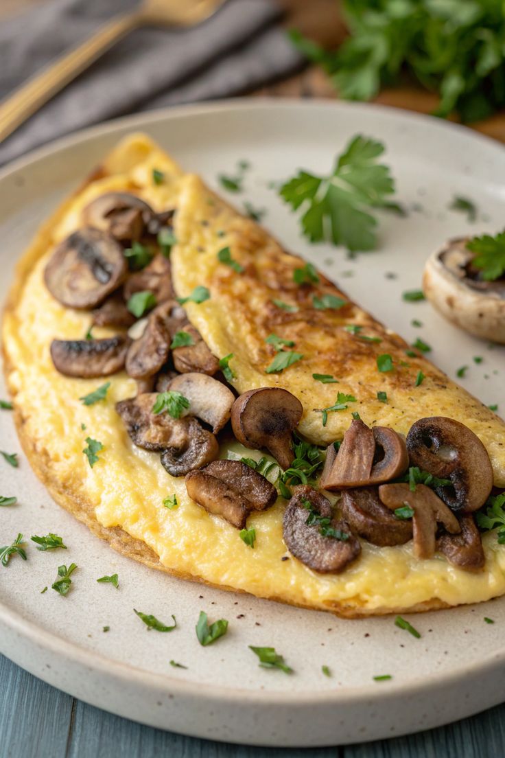 Sausage Mushroom Omelette